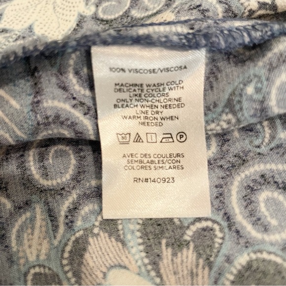 LOFT Dress Petite Small Floral Viscose Natural Fibers Summer - Picture 6 of 7